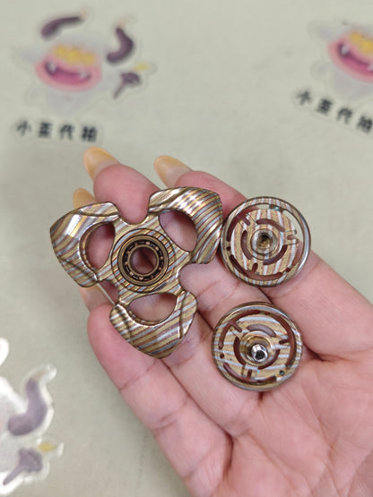 Toothless Mini Pearl White Mokume Copper