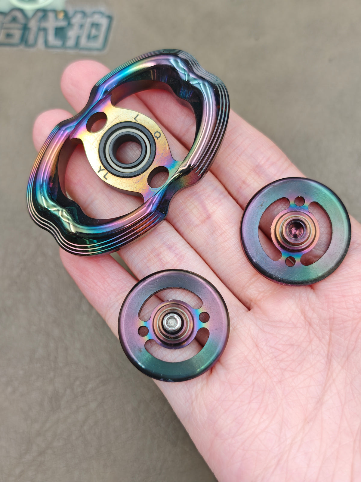Obsidian Crystalized Zirconium Oil Slick