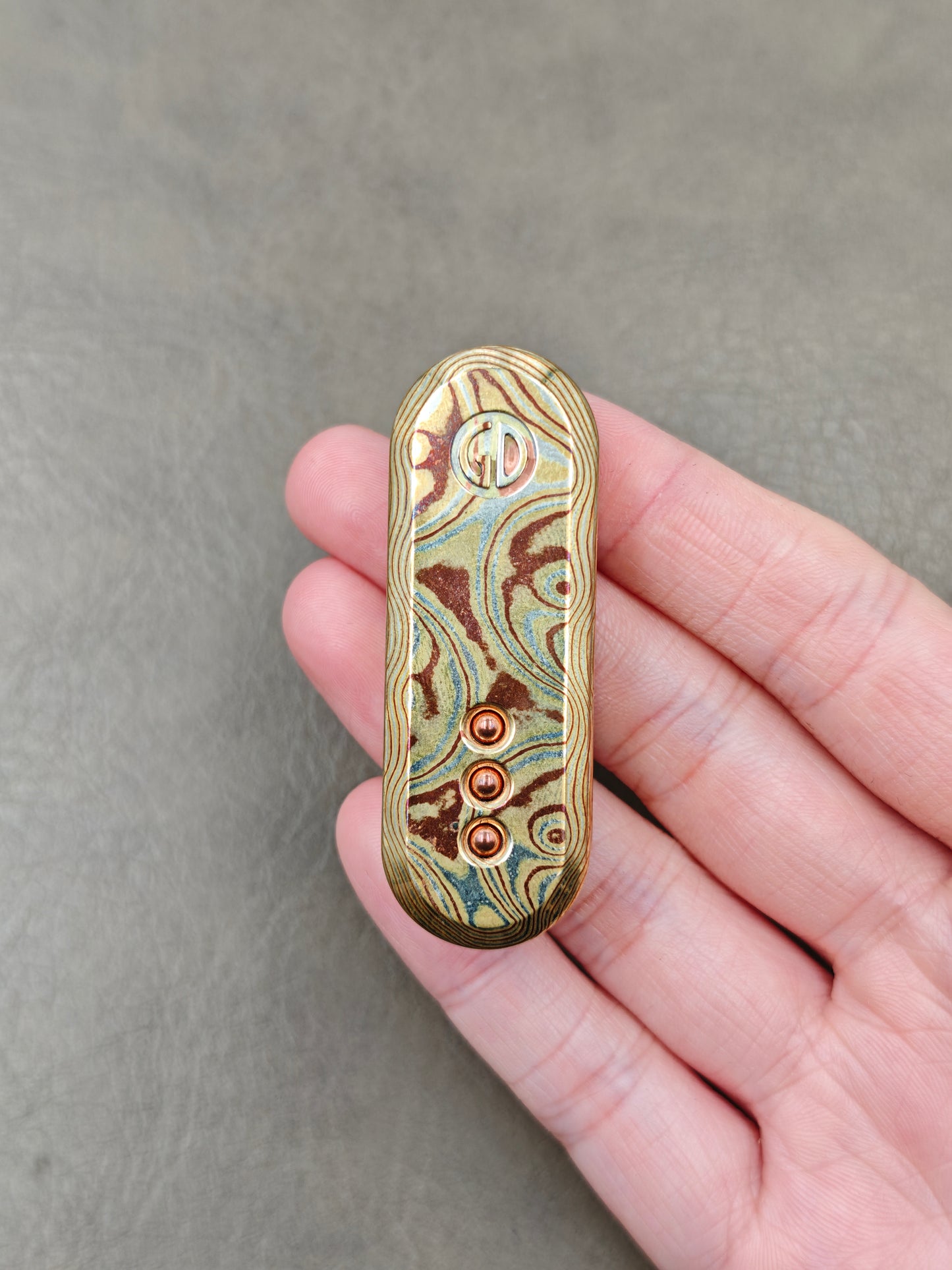 Lucky Draw Copper Mokume