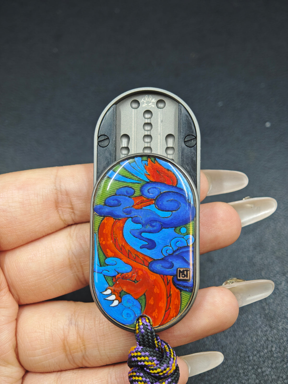 Dragon Rhythm Titanium Color-Anodized Resin-Sealed