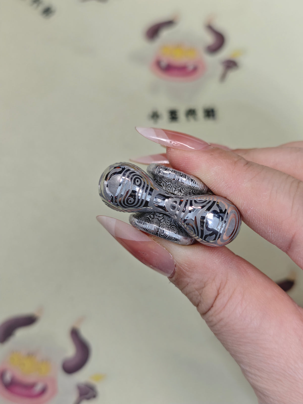 Cell Mini Damasteel Etched