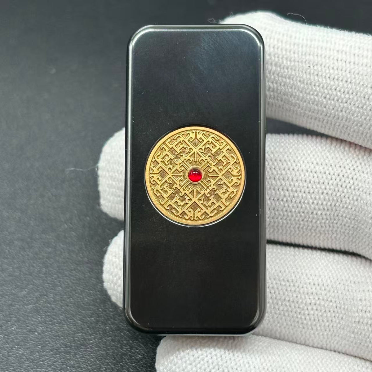 Brocade & Azure Paperweight Zirconium