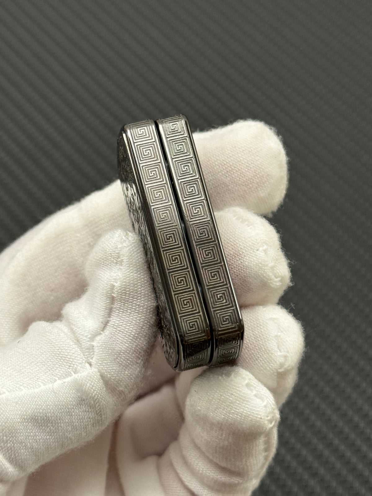 Root Three Zirconium Engraved Polished Limited Edition