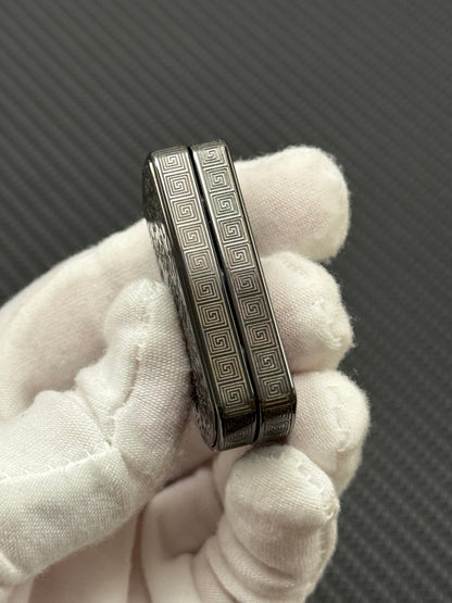 Root Three Zirconium Engraved Polished Limited Edition
