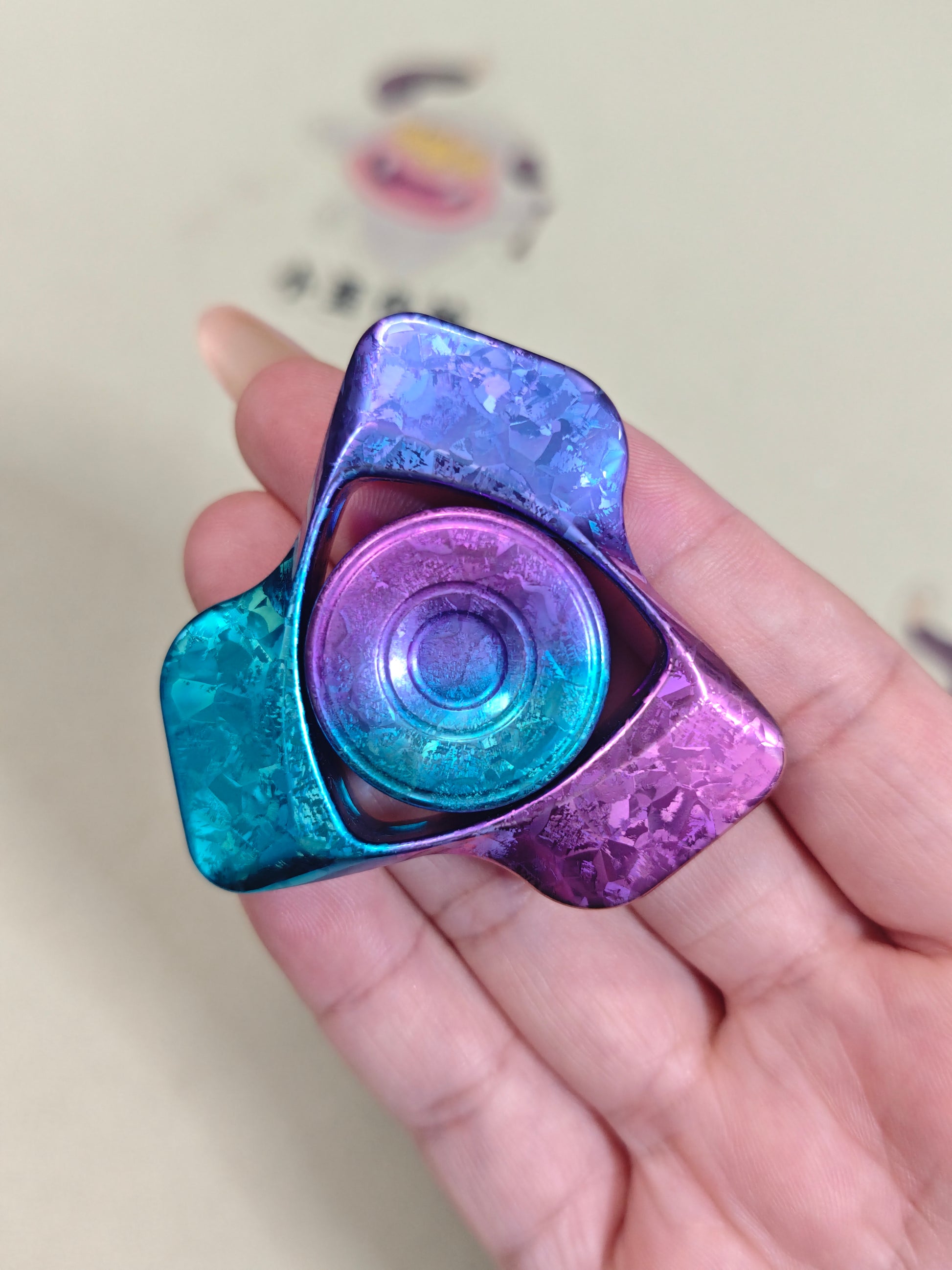 Phantom Dual Leaf Crystallized Titanium