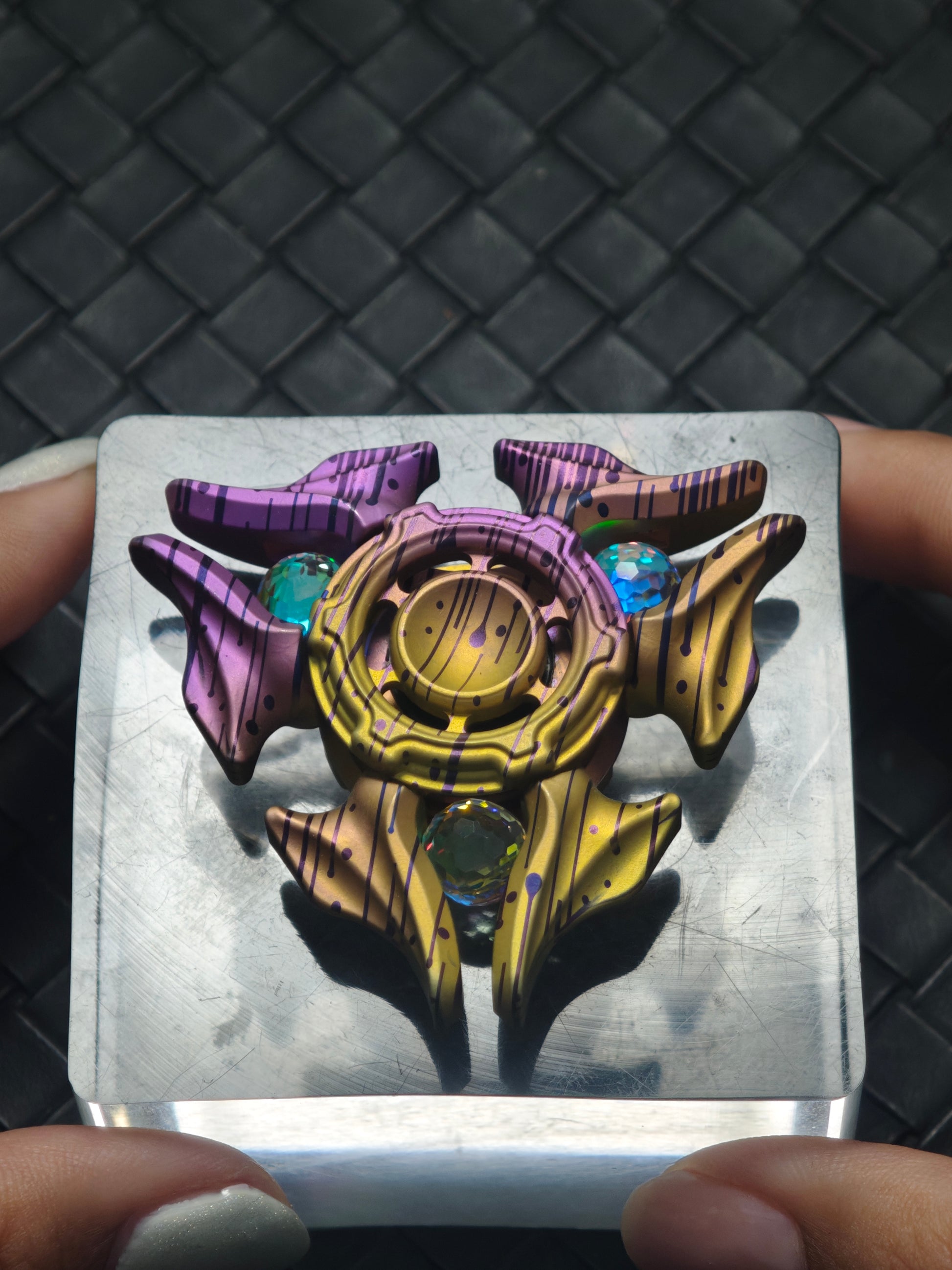 Sandblasted Medusa 2.0 Titanium Color-Anodized