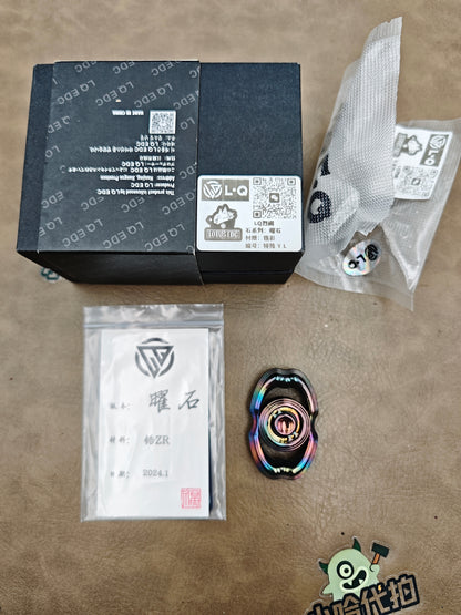 Obsidian Crystalized Zirconium Oil Slick