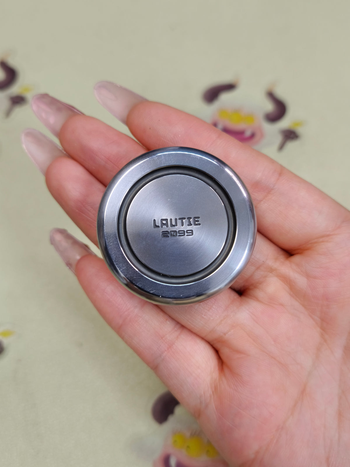 Dealer Button Stainless Steel