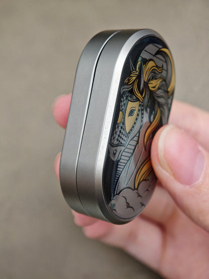 Year of Horse Titanium Resin-Sealed Engraved Limited Edition