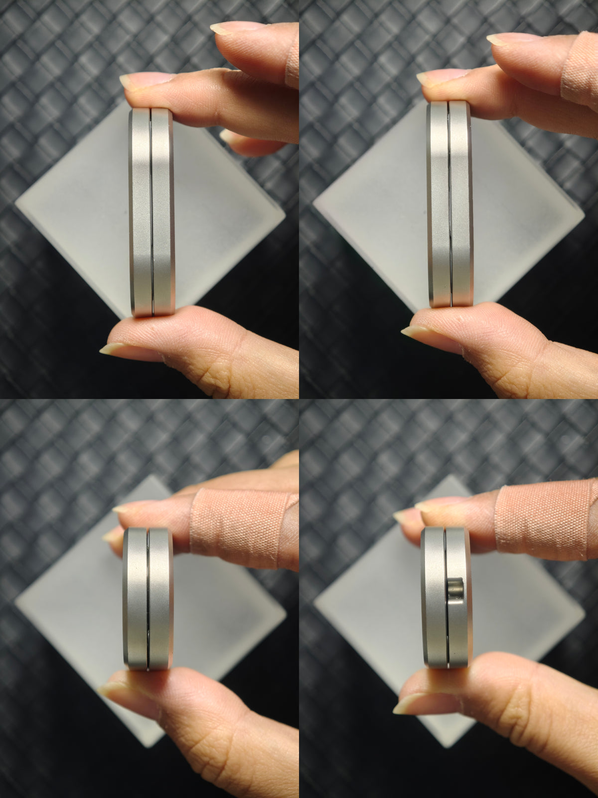 Groove Stainless Steel Blasted