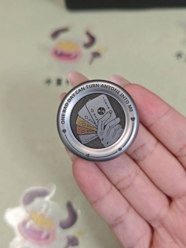 Joker Noise Milk Cap Spring Press Bead Titanium