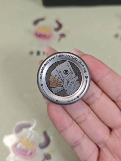 Joker Noise Milk Cap Spring Press Bead Titanium