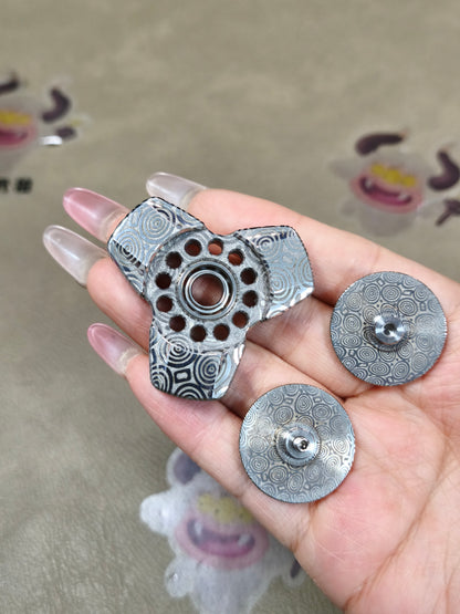 Gentle Breeze Bearing Cap Damasteel Etched
