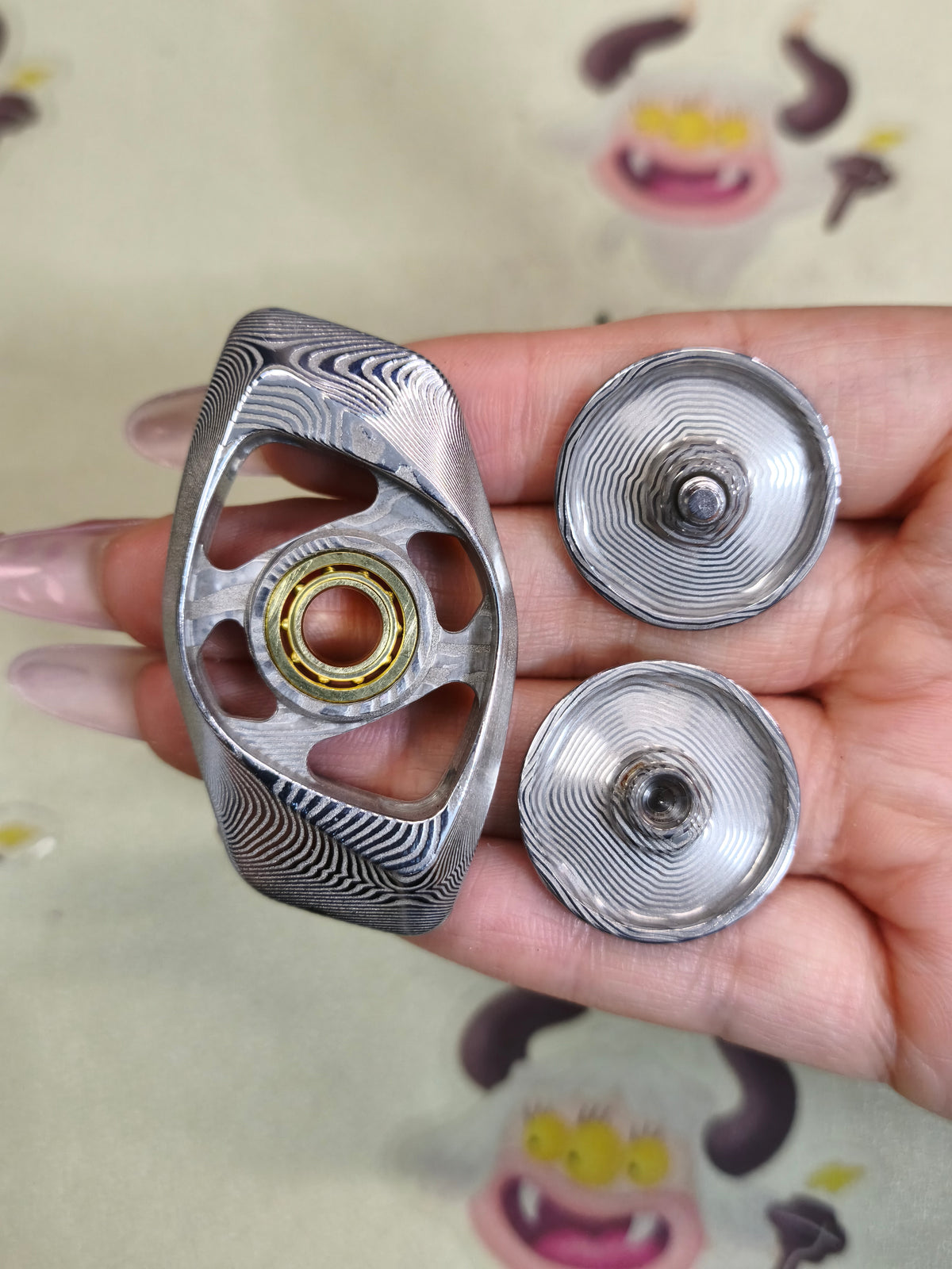 Phantom Dual Leaf Damasteel