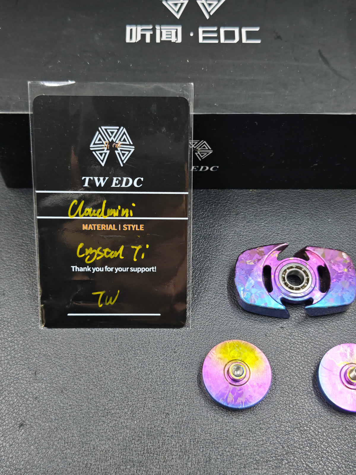 Spinner Crystallized Titanium