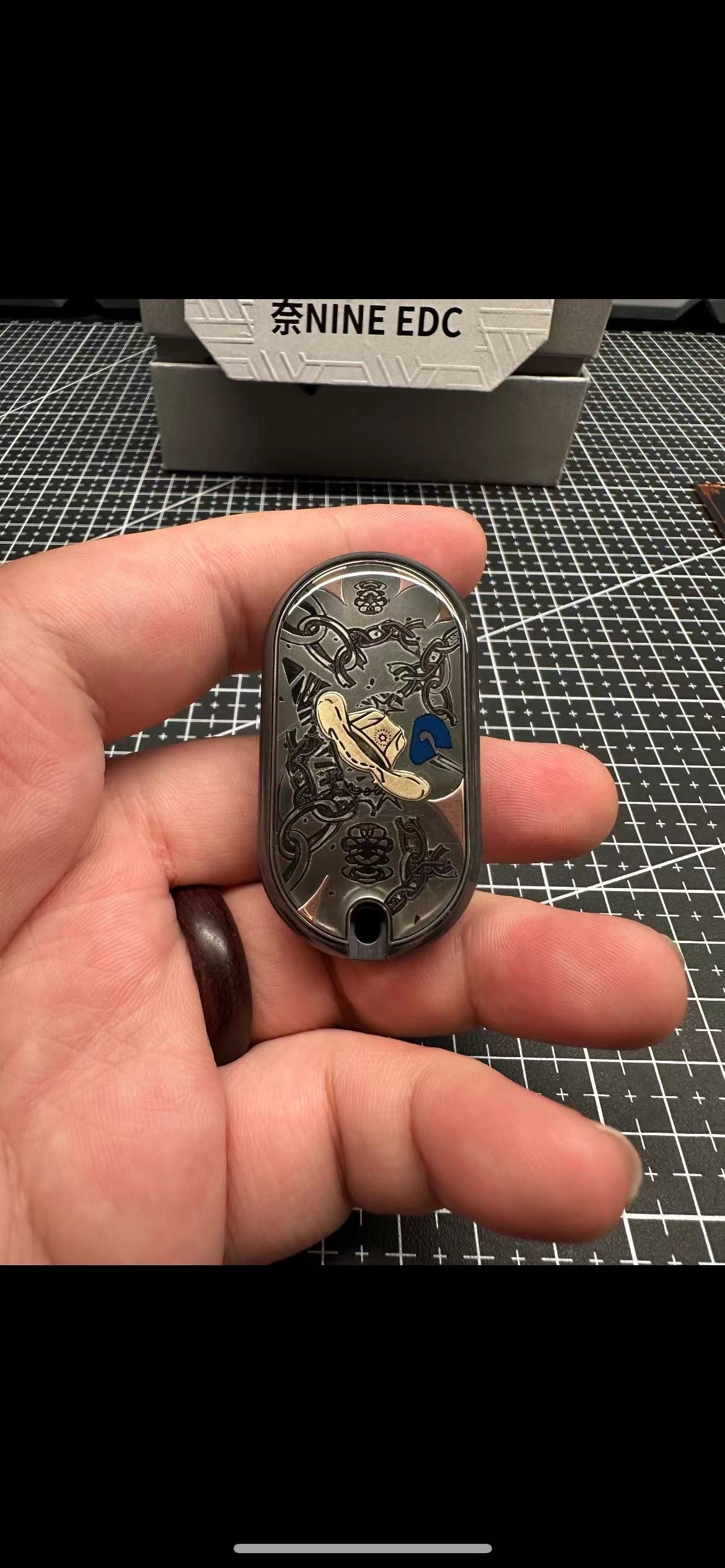 Cowboy Zirconium Resin-Sealed Engraved
