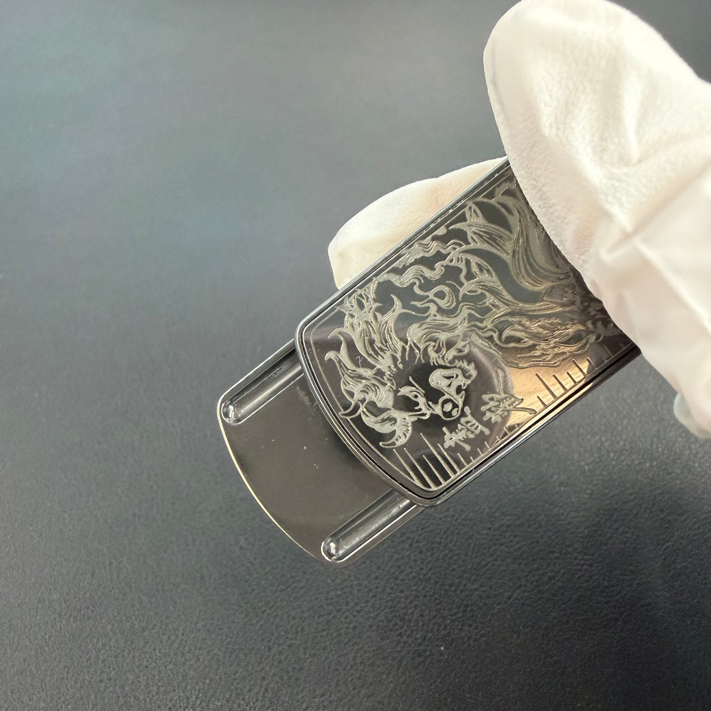 Root Three Zirconium Engraved Polished Limited Edition
