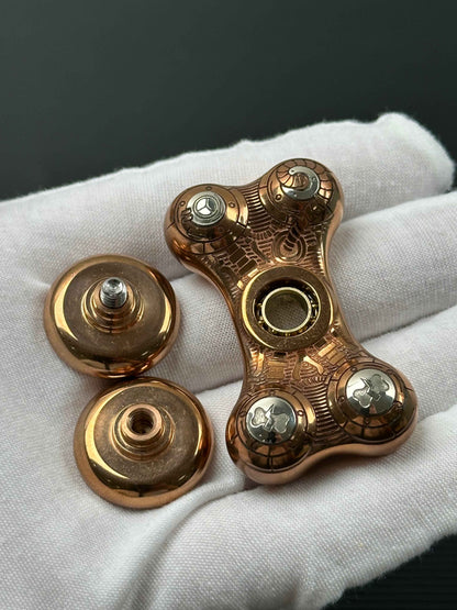 Bone Engraved Cupronickel Copper