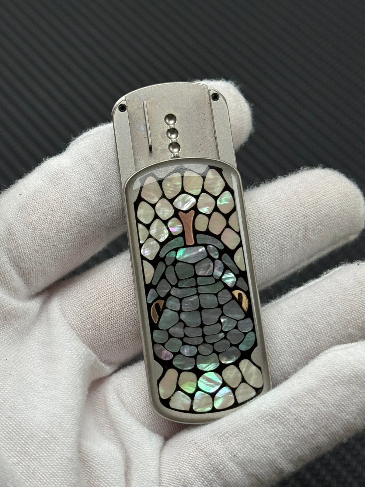 Blade Edge Python Stainless Steel Resin-Sealed