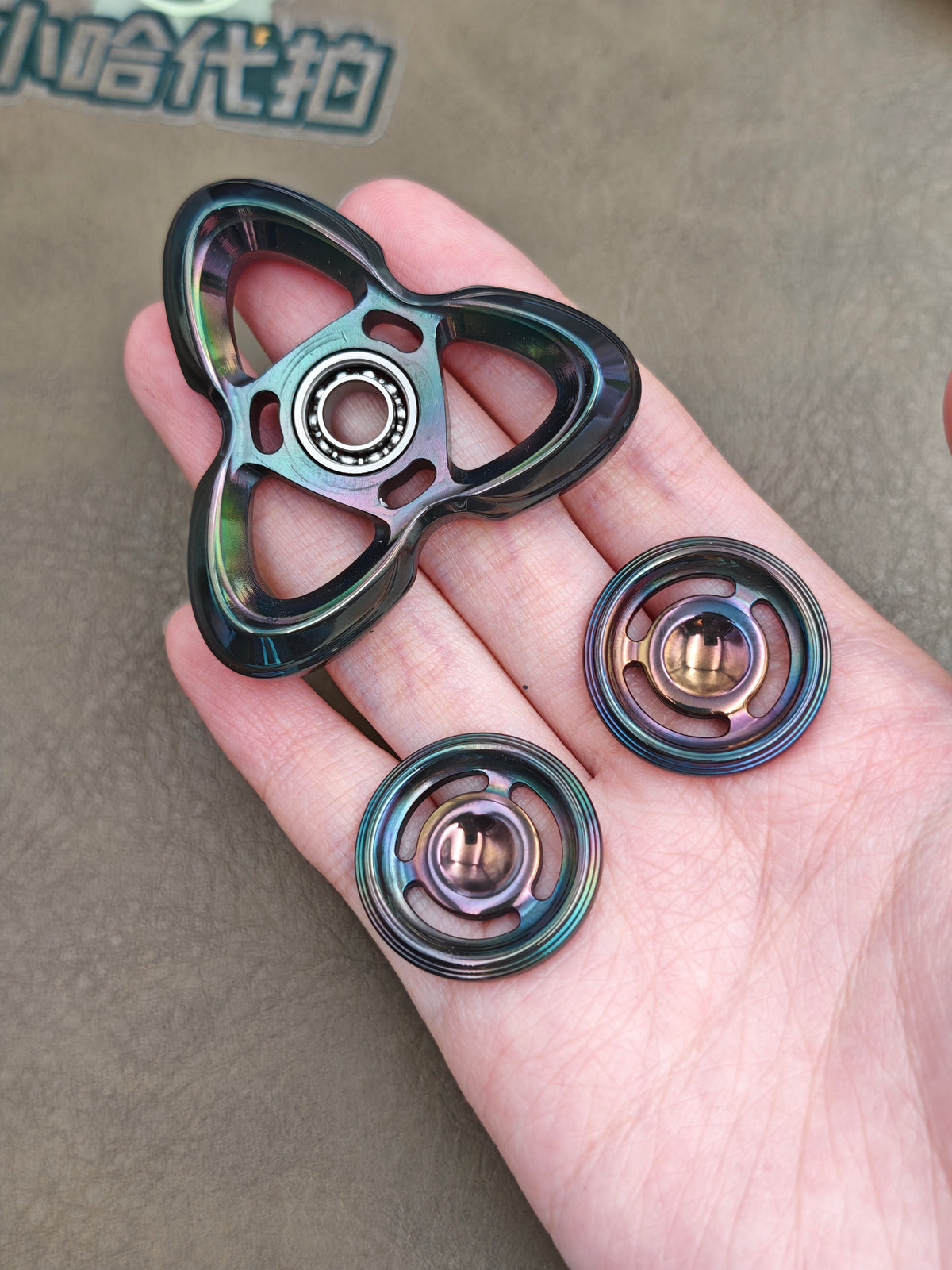 Cat's Eye Zirconium Oil Slick