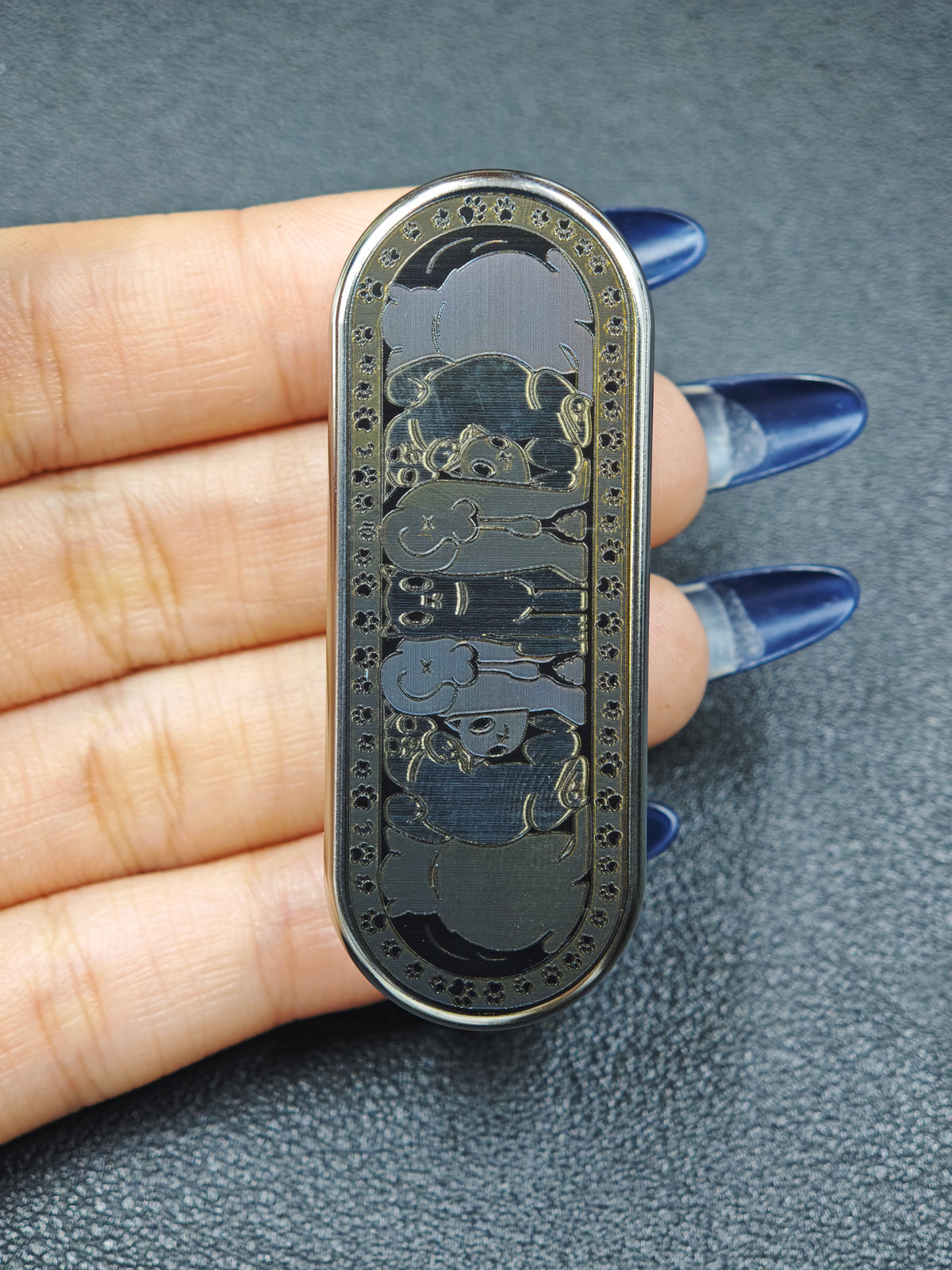 Ming Yin Titanium Engraved