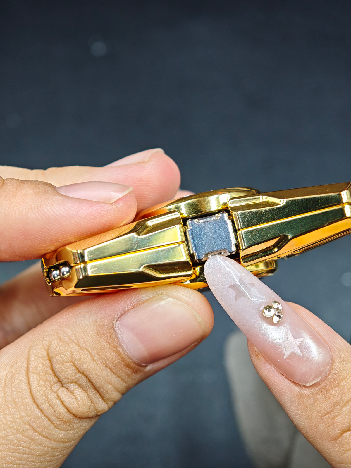 God of Time Stainless Steel Gold Plated