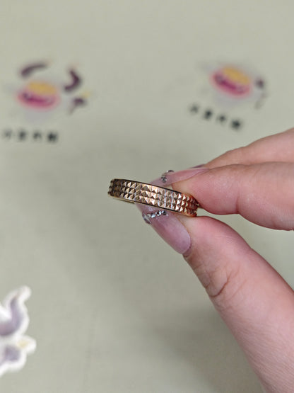 Paris Stud Mokume Copper