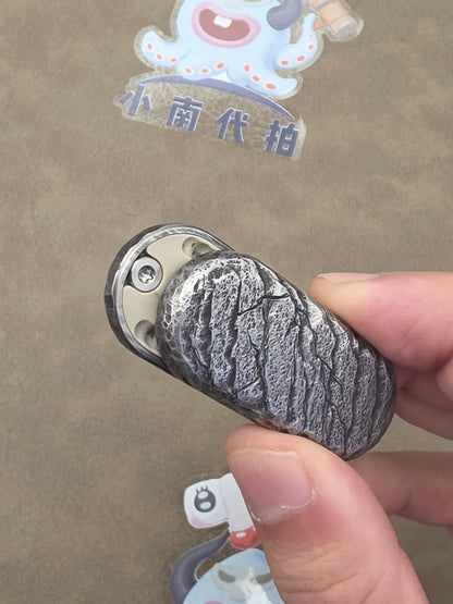 Top B Stainless Steel Stone Textured Engraved