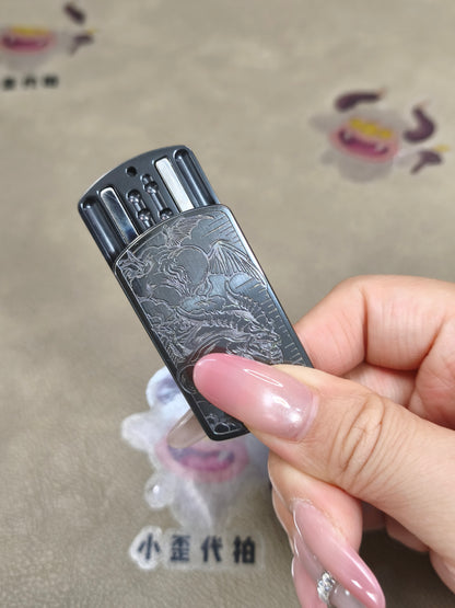 Root Three Zirconium Color-Anodized Engraved Polished