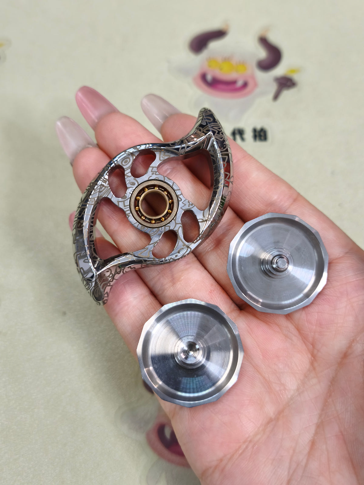 Goddess Tear Stainless Steel Engraved