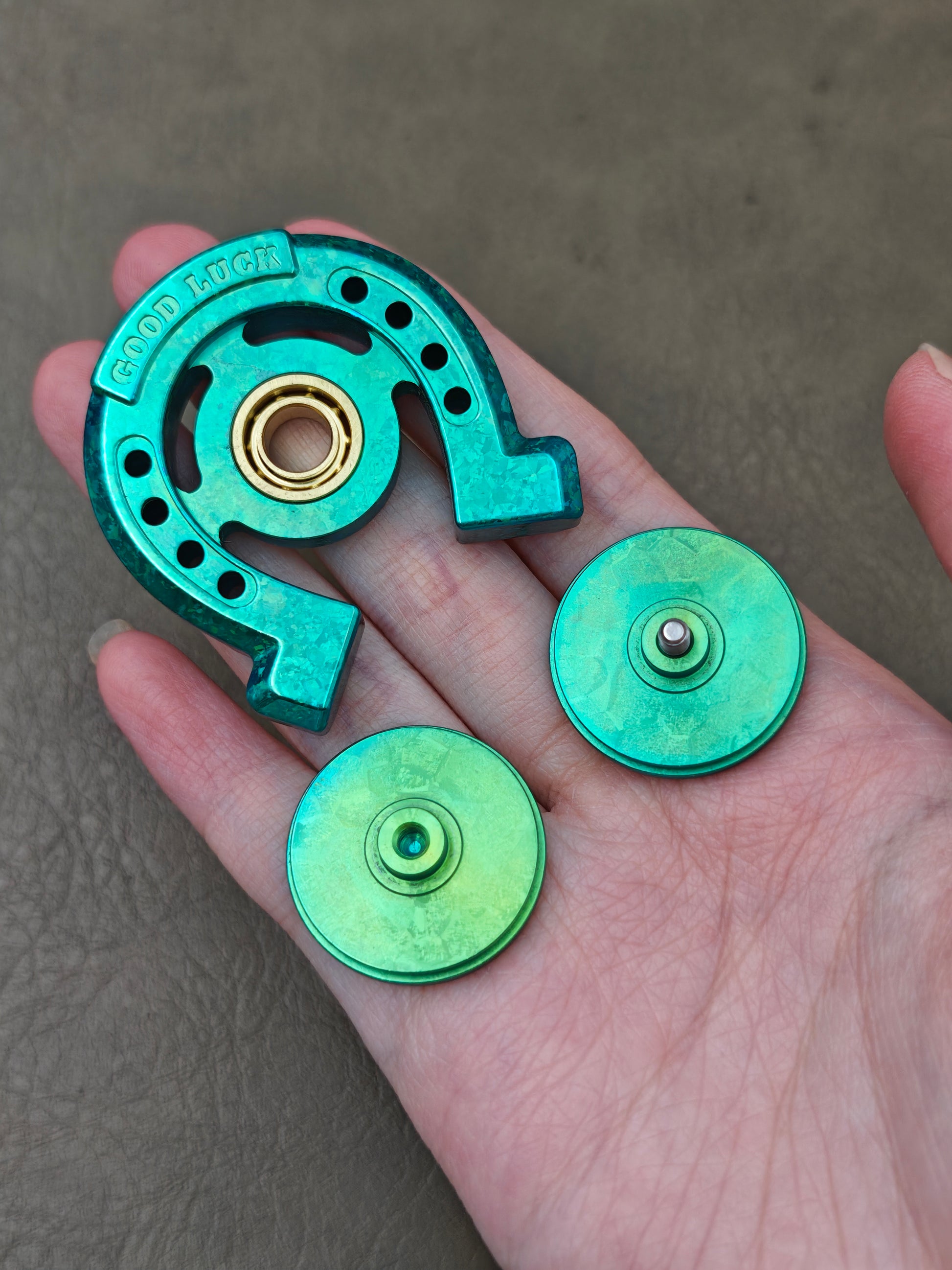 Lucky Horseshoe Crystallized Titanium
