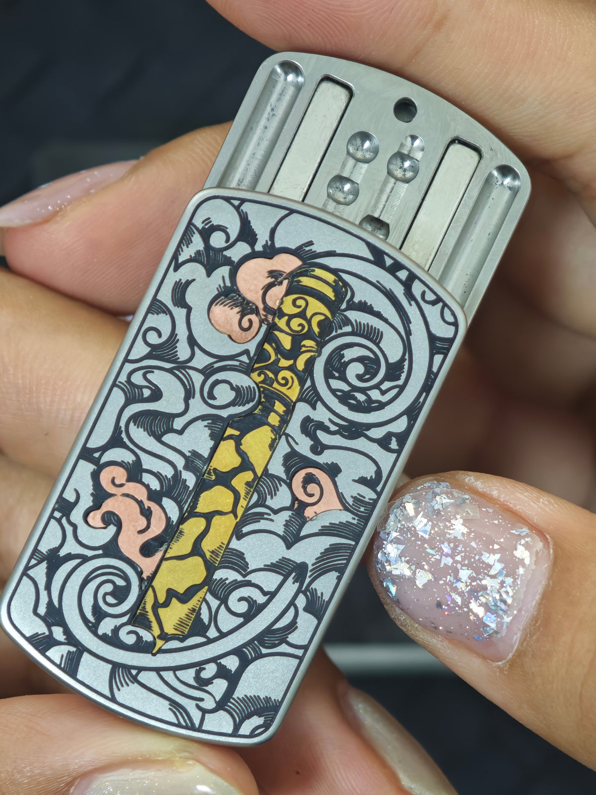Root Three Titanium Engraved