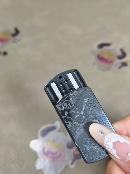 Root Three Zirconium Color-Anodized Engraved Polished