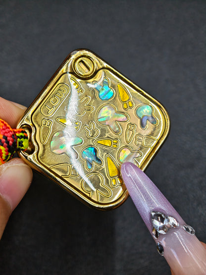 SNAP Zirconium Gold Plated Resin-Sealed