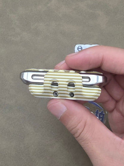 EXOSKELETON G10 Yellow Grey White Bone Core Stainless Steel