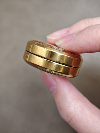 Hero Sword Zirconium Gold Plated Resin-Sealed