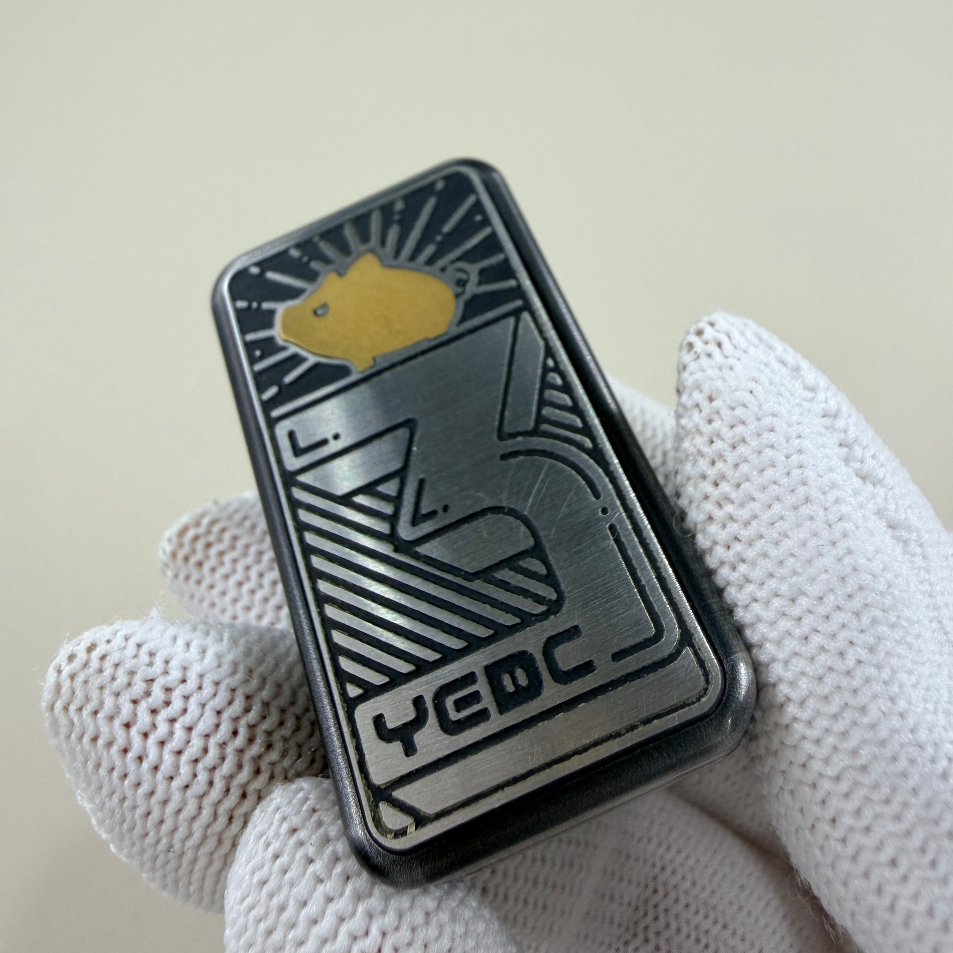 3rd Anniversary Golden Pig Stainless Steel