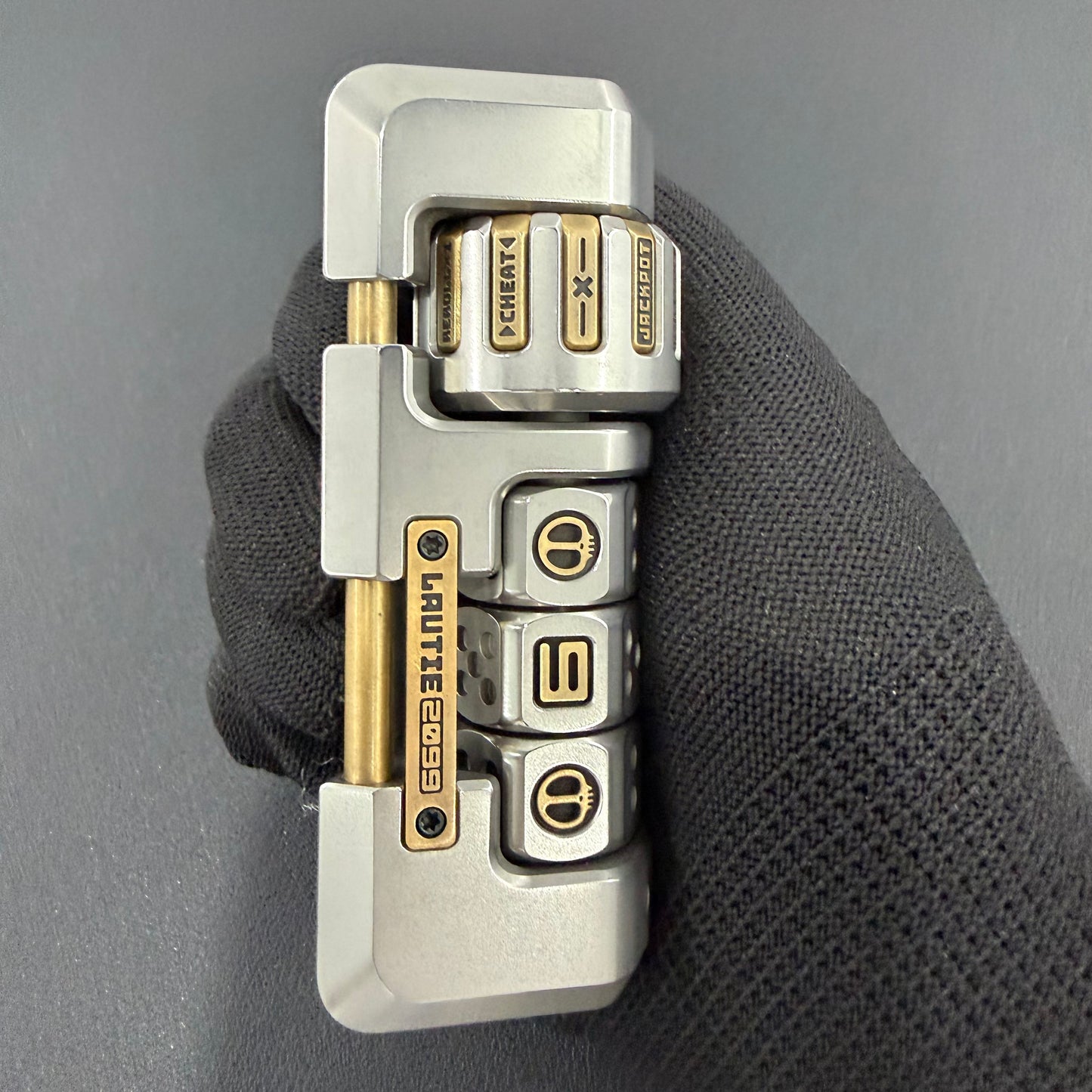Jackpot 2.0 Deskset Stainless Steel Brass