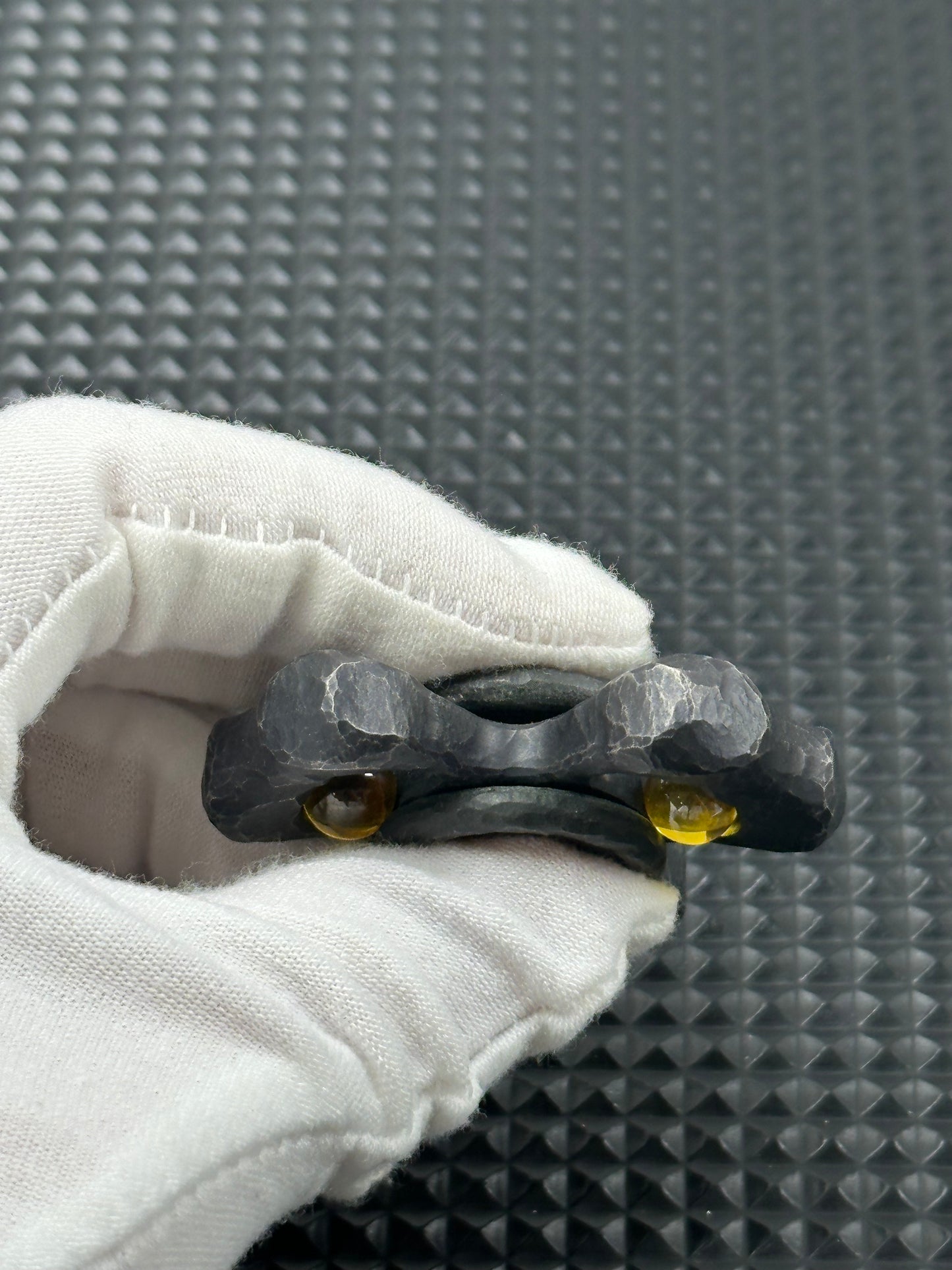 Kiva Tungsten Stone Textured