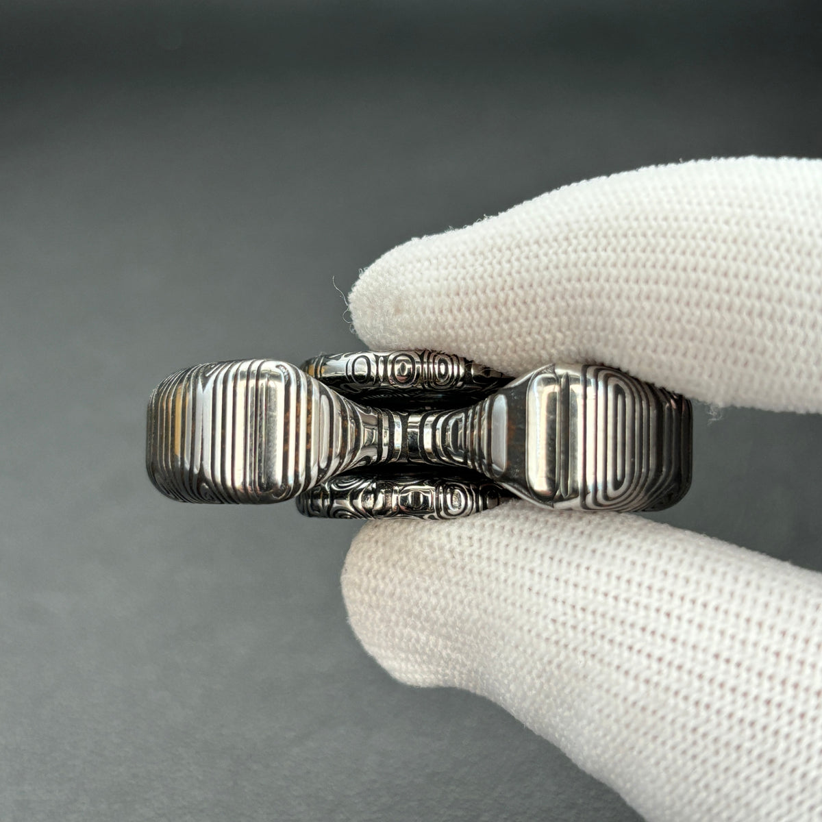 Three-Leaf Horizon Damasteel