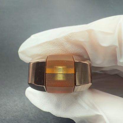 Amber Tenon Stainless Steel PVD Coated