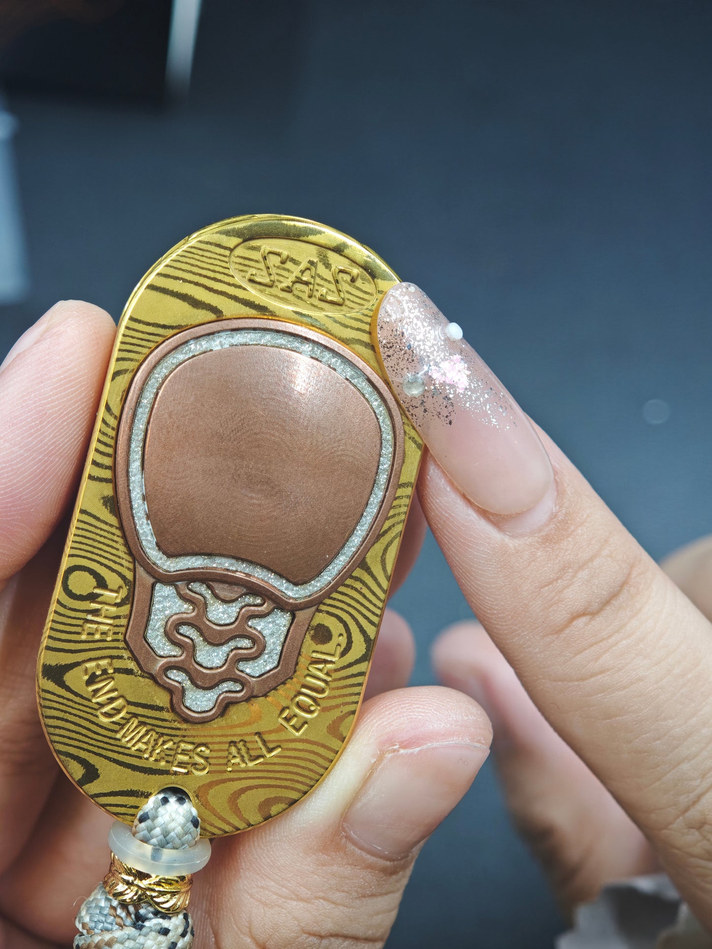 David's Star Damasteel Copper Brass