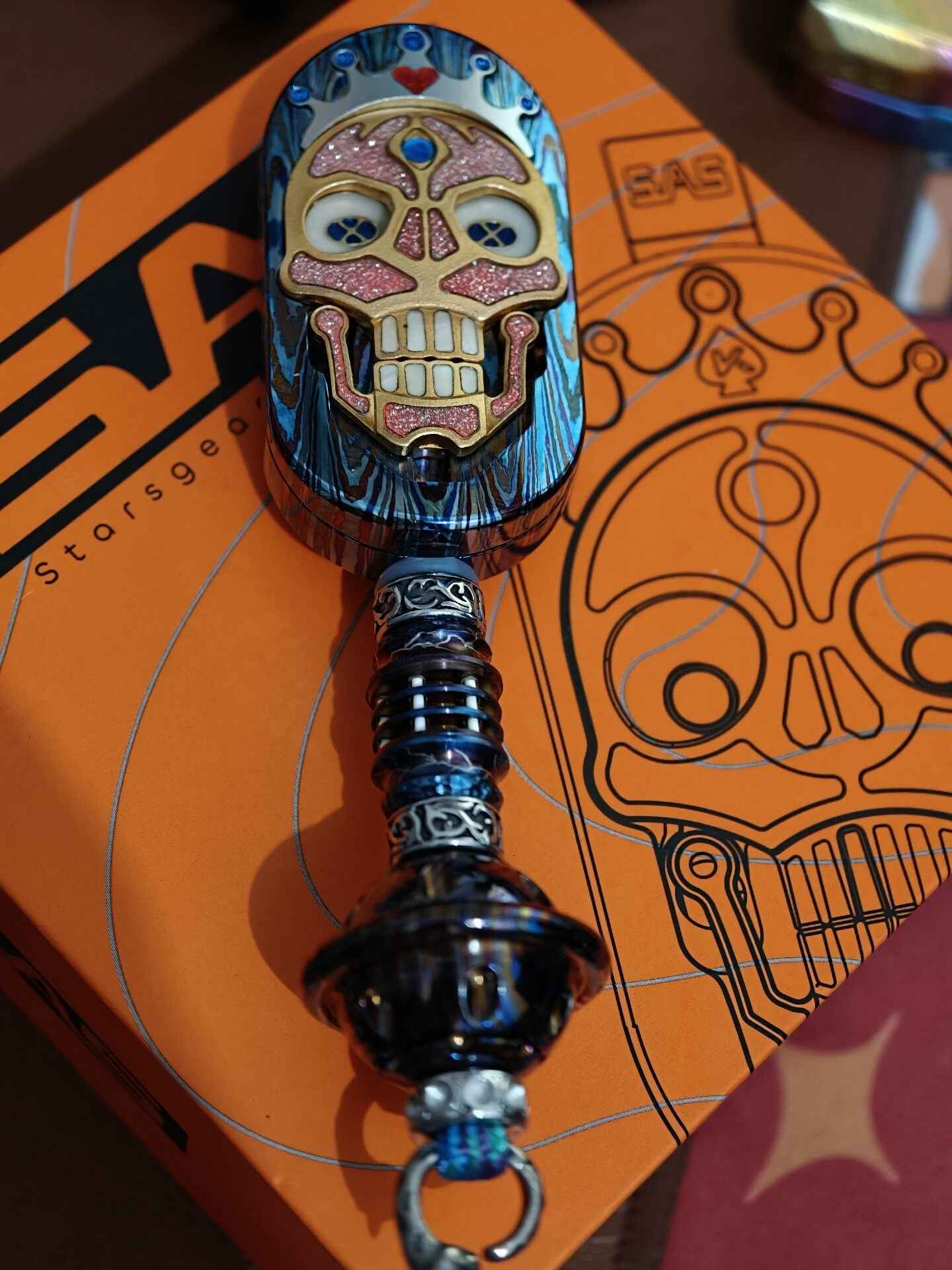 King Charles + Planet Lanyard Bead
