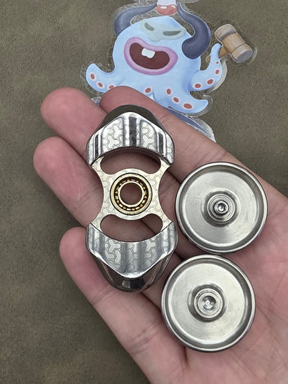Feather Titanium Engraved