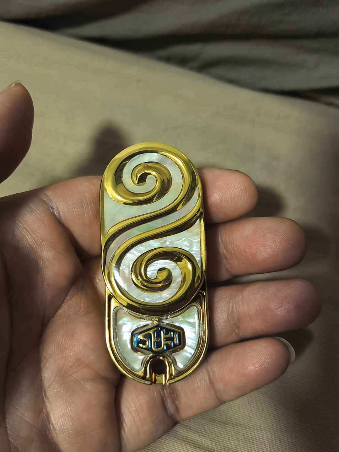 Ripple, MOP, Stainless Steel