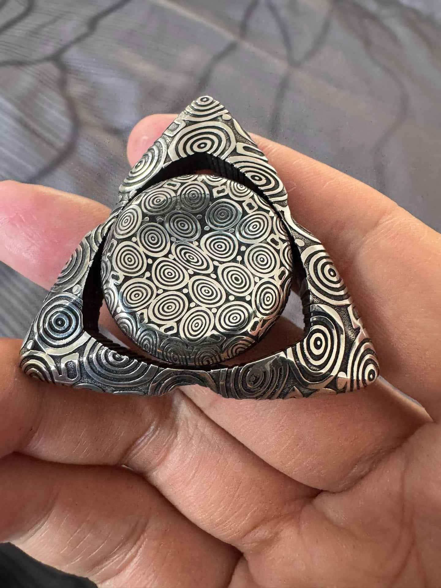 FW Tri-Leaf Bead Mod Damasteel