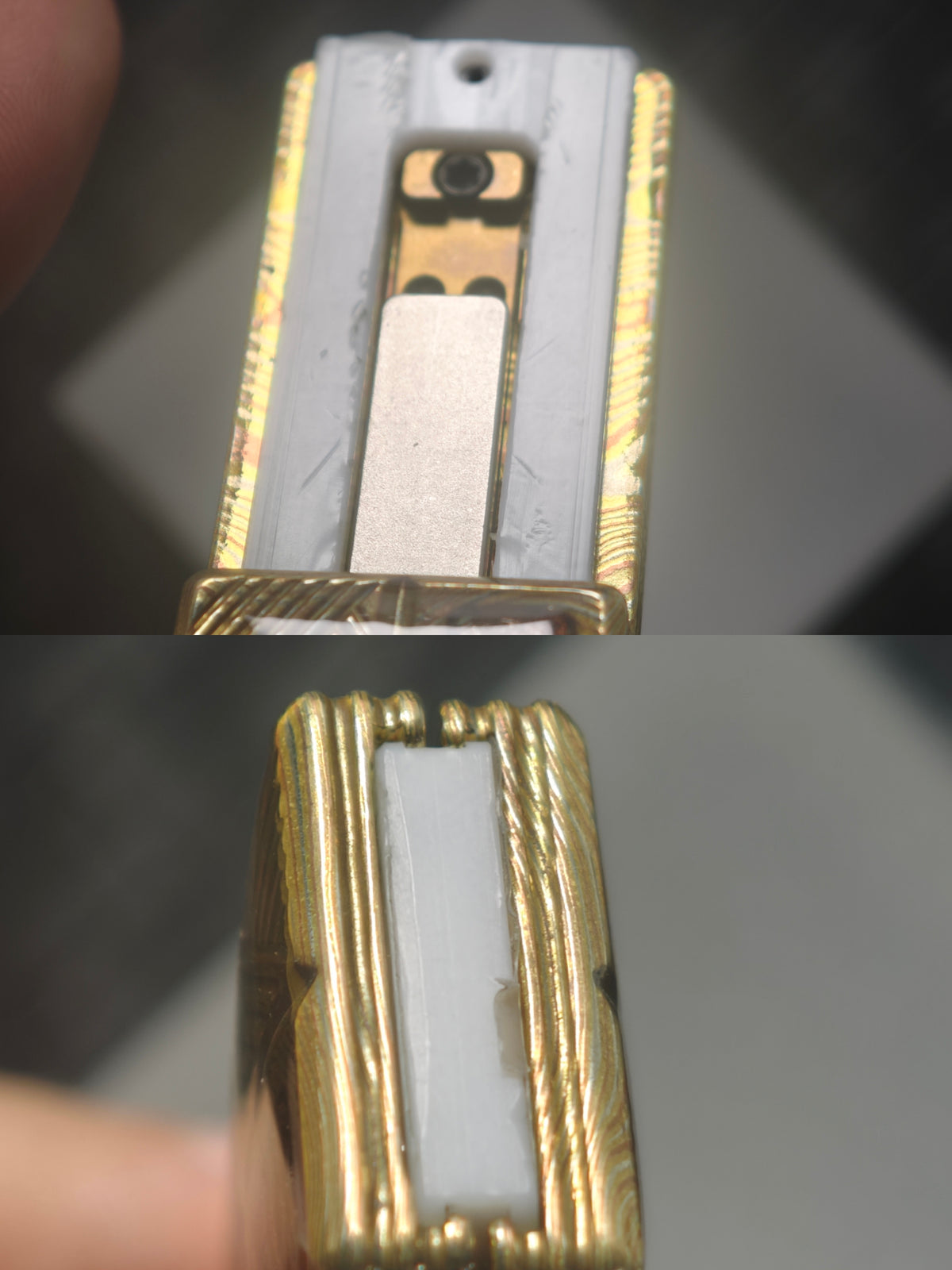 Wafer Mokume Resin-Sealed