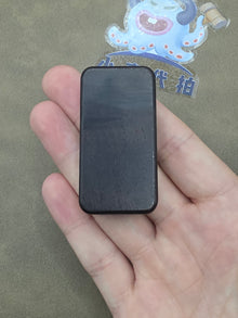 Brocade & Azure Paperweight African Blackwood