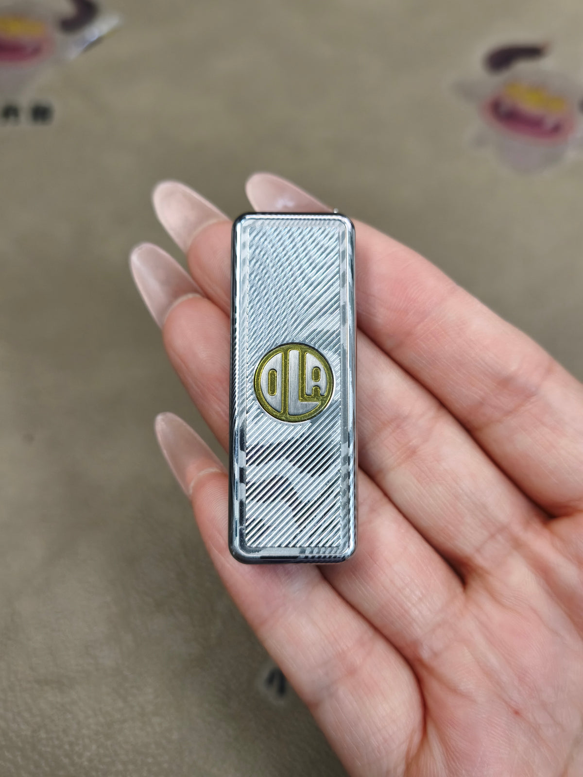 Jingle Bell Damasteel Etched Polished