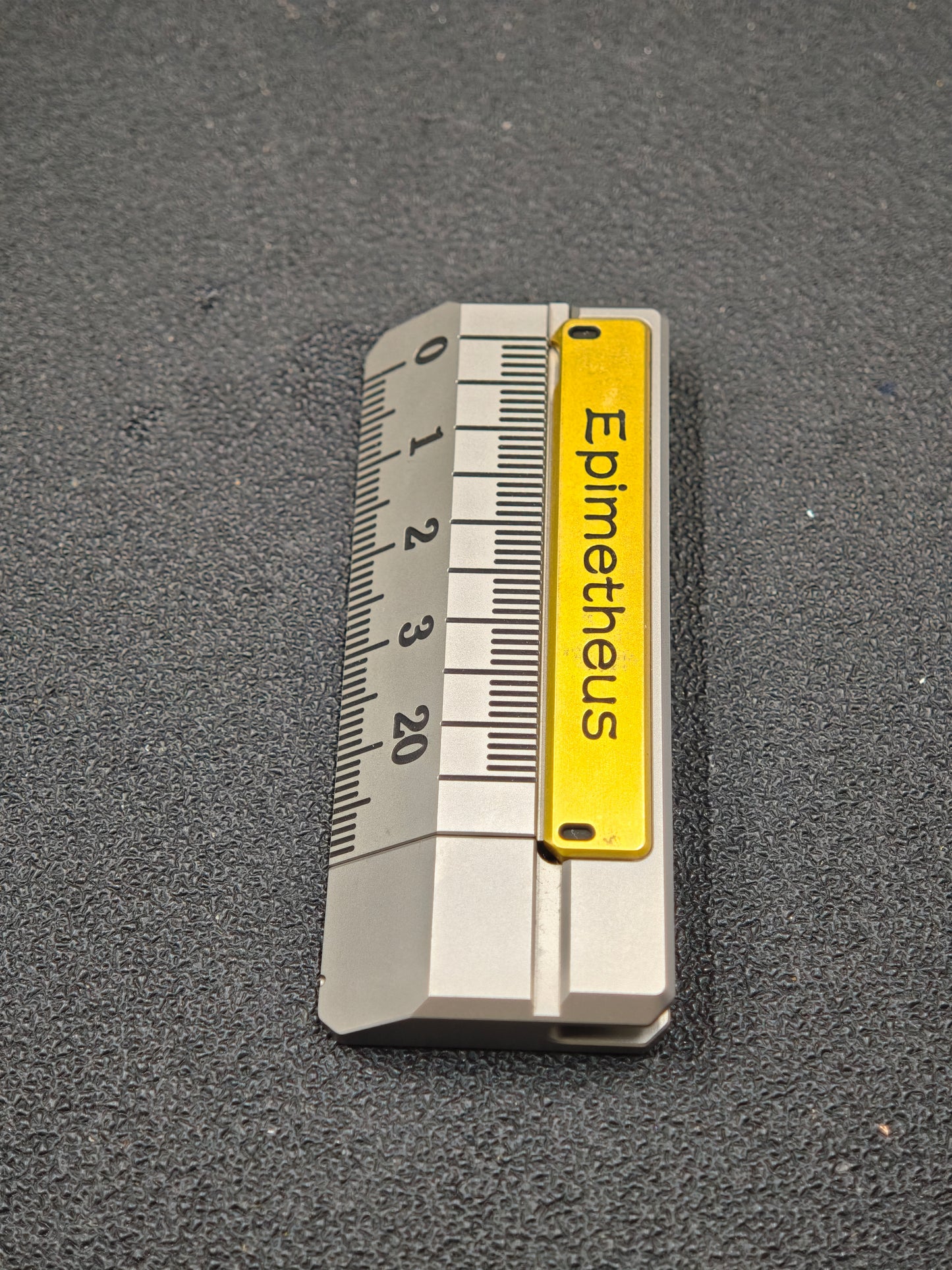Quirky Ruler Brass Titanium